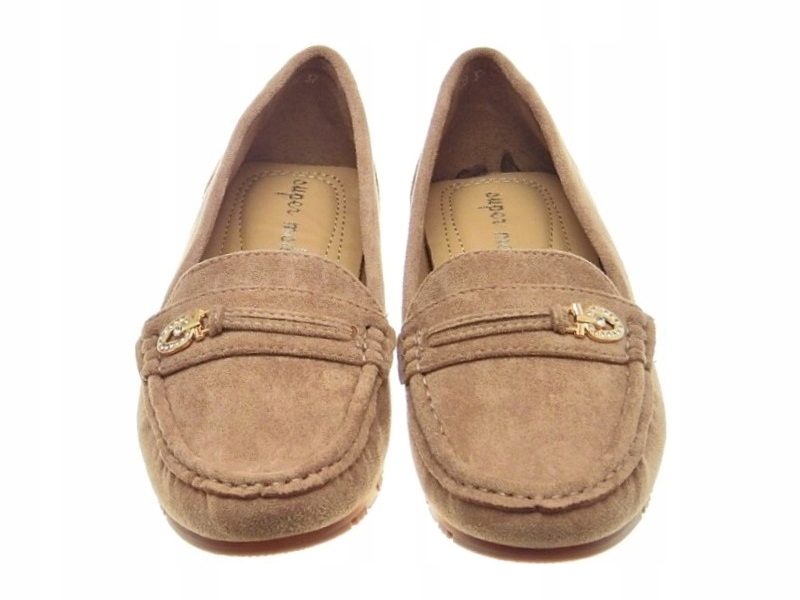 DAMSKIE ZAMSZOWE MOKASYNY Khaki r.40 Rozmiar 40
