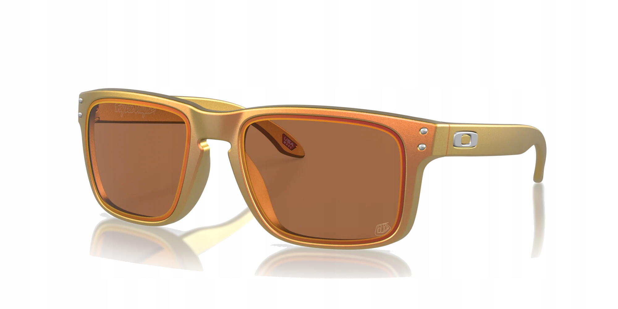 Okulary Oakley Holbrook Troy Lee Designs Red Gold Shift, Prizm Ruby Alt I