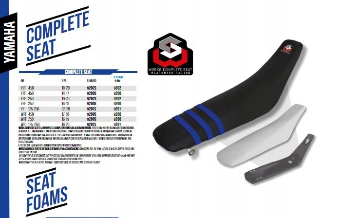 Blackbird Kompletné Sedadlo Yamaha Yzf 250 19-22, Yzf 450 18-20