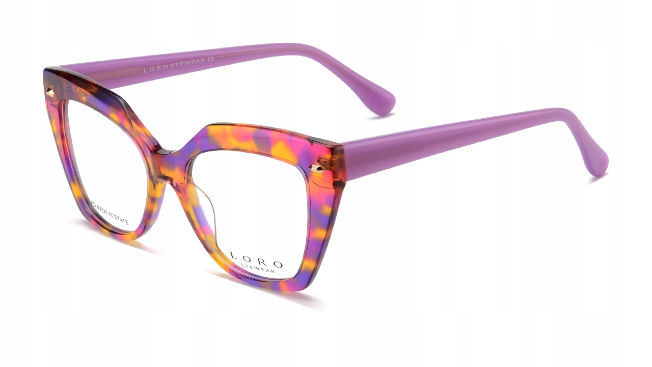 Oprawki Okulary Loro Eyewear Leila II L3 damskie wielokolorowe kocie