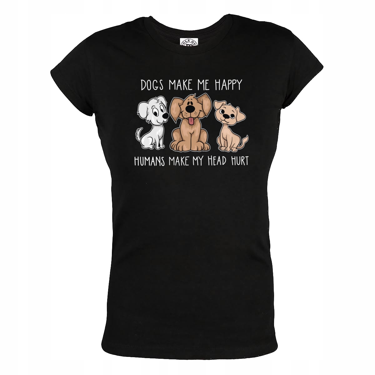 

Damska Koszulka Pies Psy Z Psem Dogs Make Me Happy