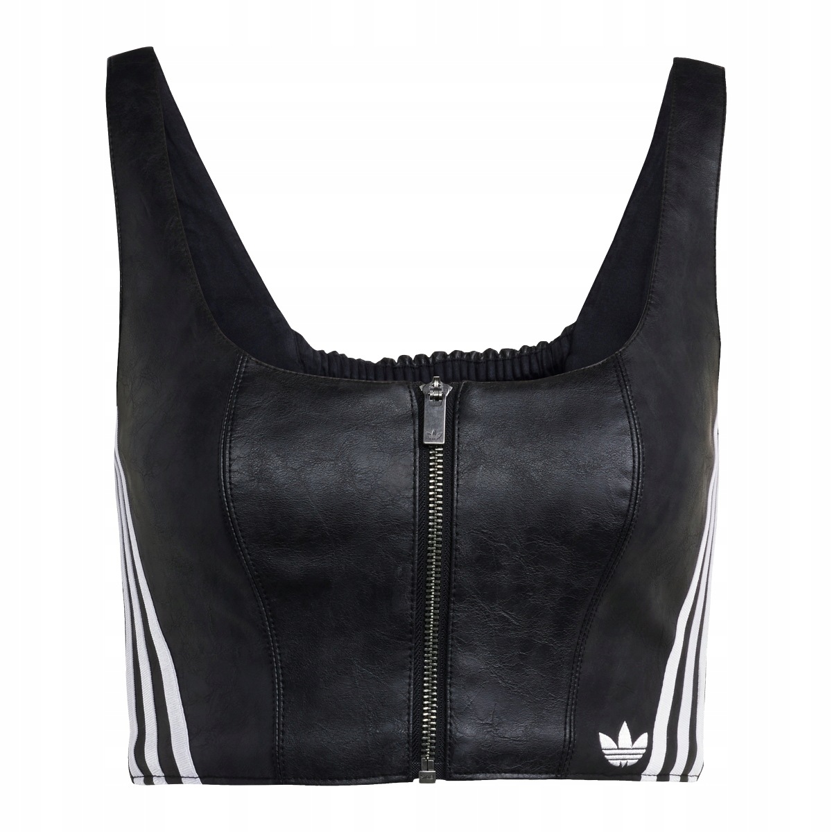 Dámský tričko top s ramínky Adidas Faux Lthr Top (JY6309) 32