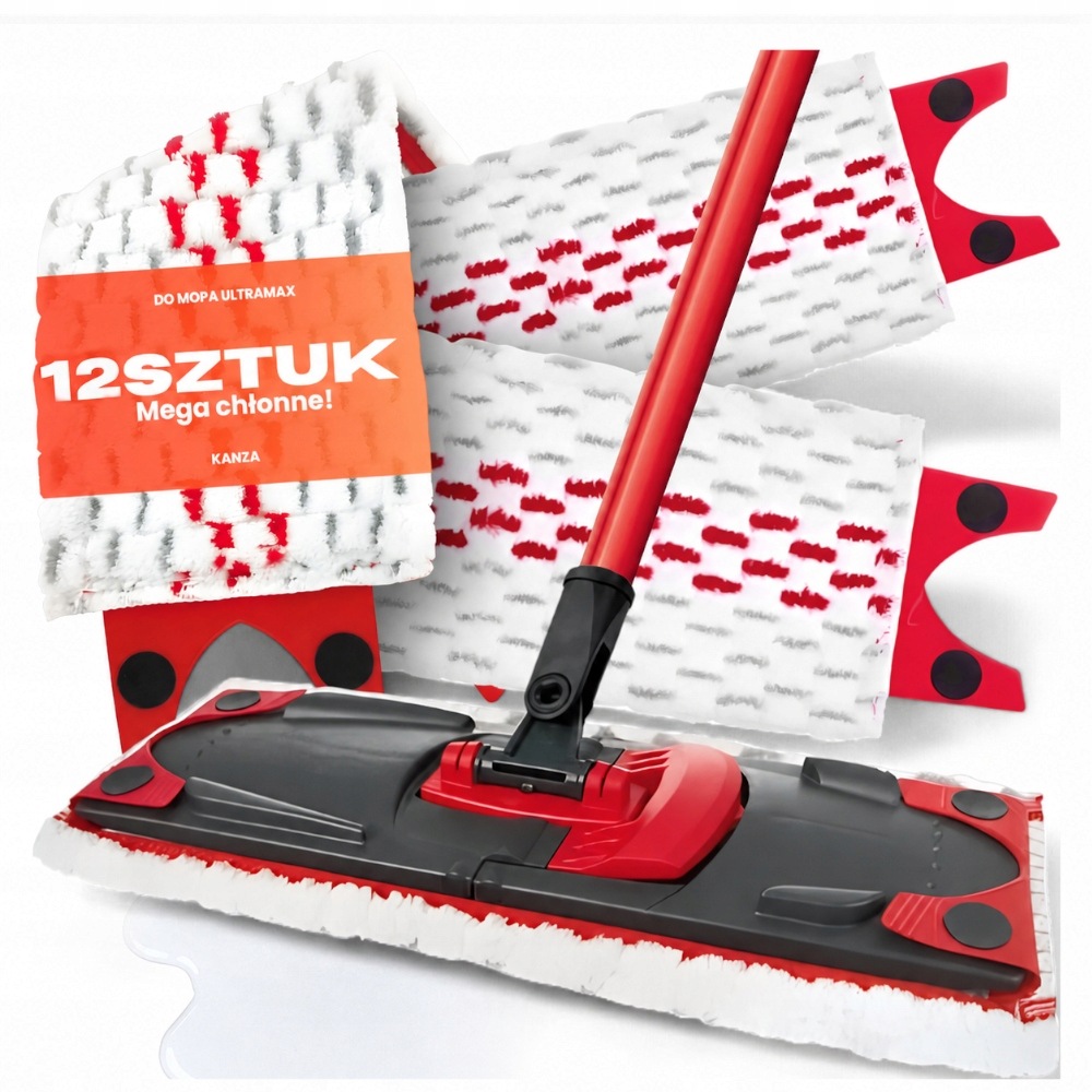 Vložka Do Mopu Koncovka 35CM Mikrovlákno 12 Ks