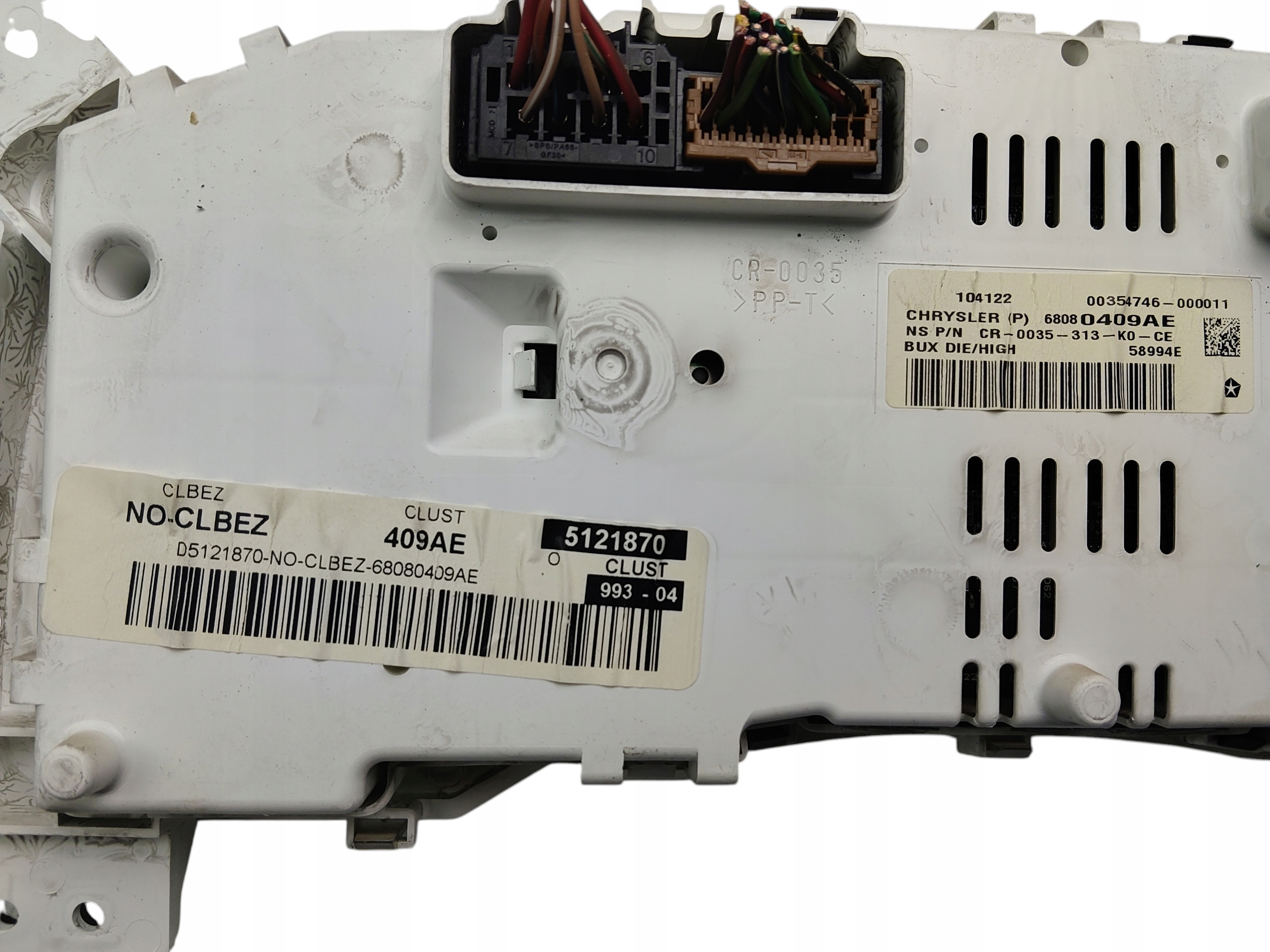 dials dials JEEP COMPASS and LIFT (2011-2013) 2.2 CRD 68080409AE EUROPA