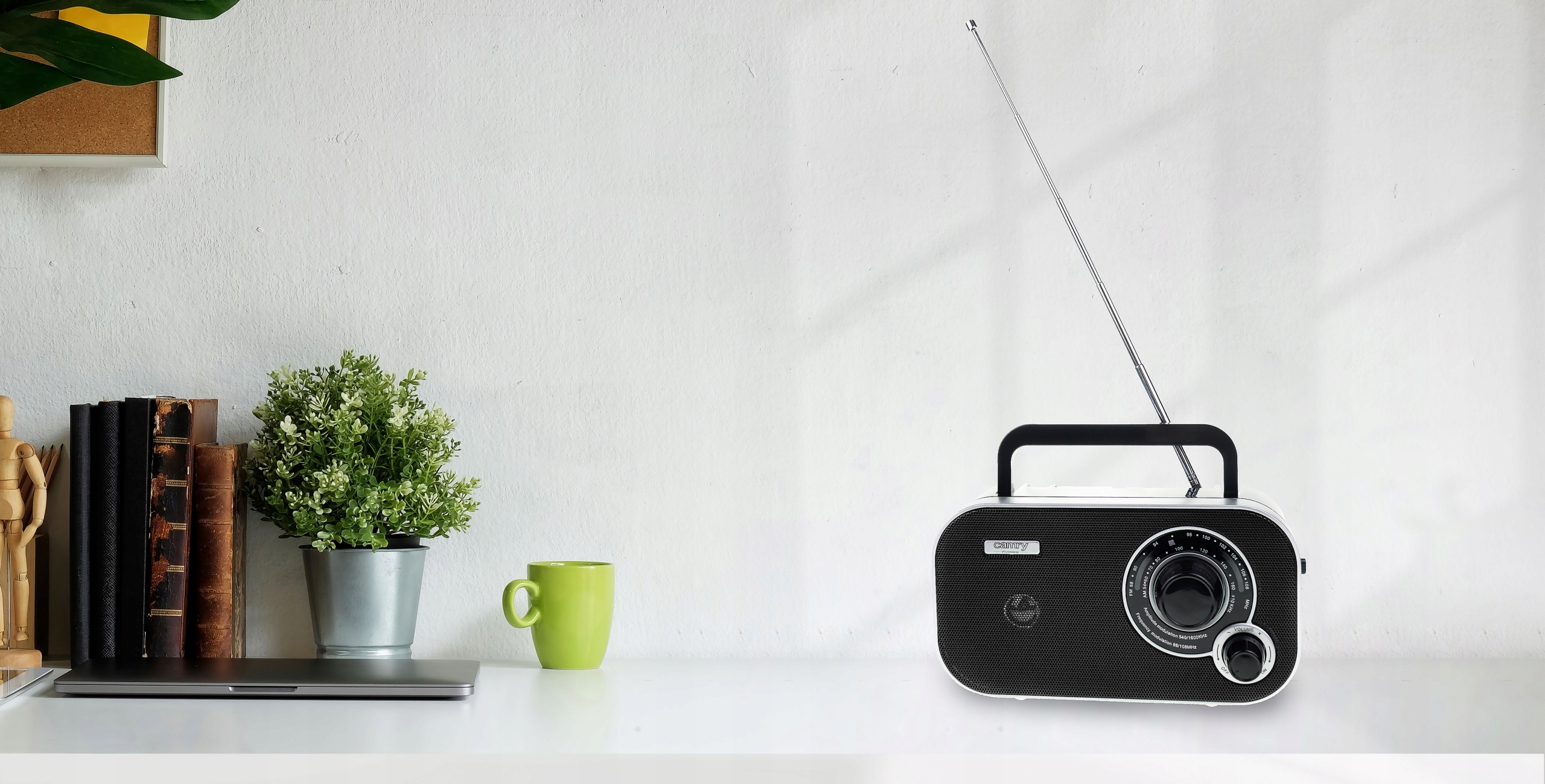 RADIO KUCHENNE PRZENOŚNE BUDOWLANE MINI SIECIOWE BATERYJNE FM Radio AM FM