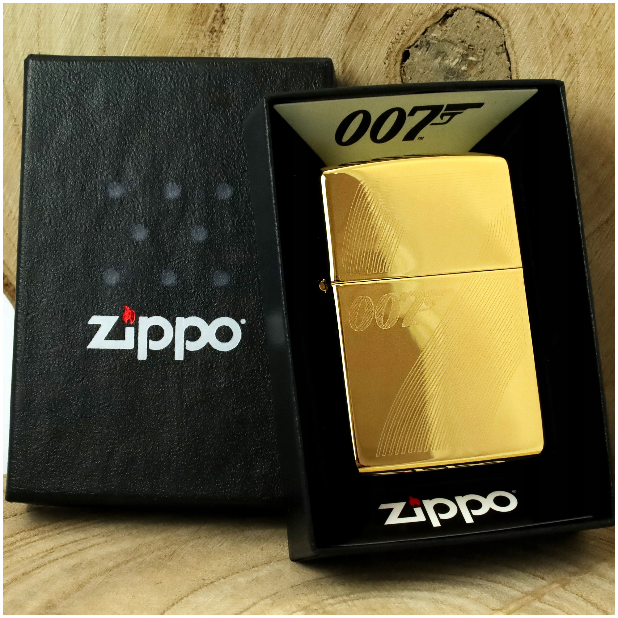 Złota Zapalniczka Zippo 24K Certyfikat Grawer