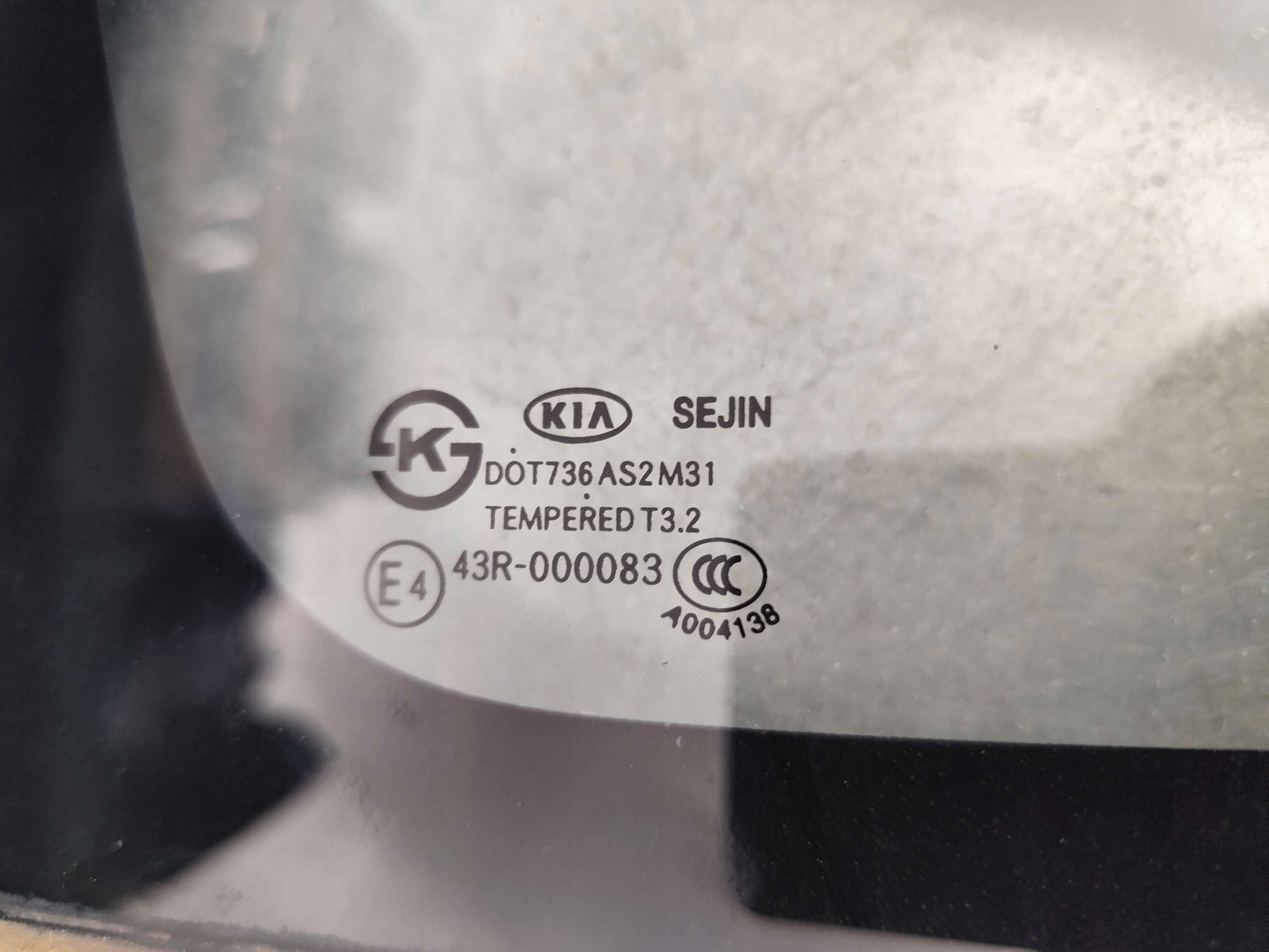 KIA RIO III window bodywork TROJKAT right