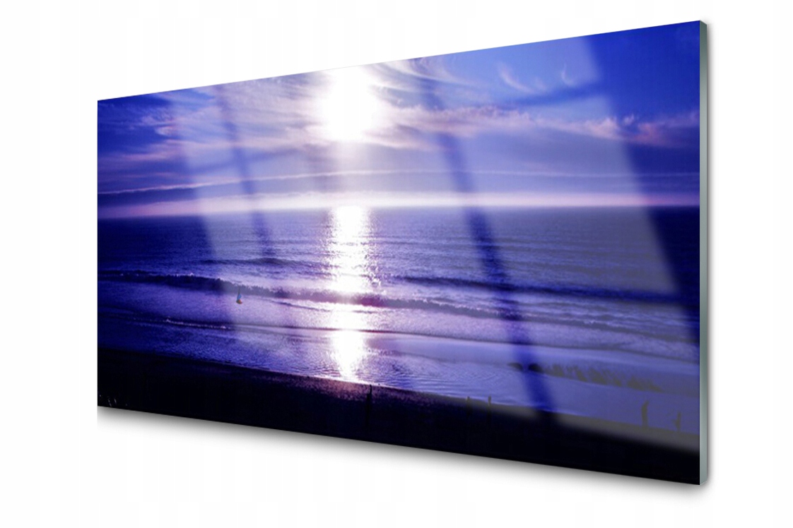 Sklenený panel dekor More Slnko 120x60 Lepidlo