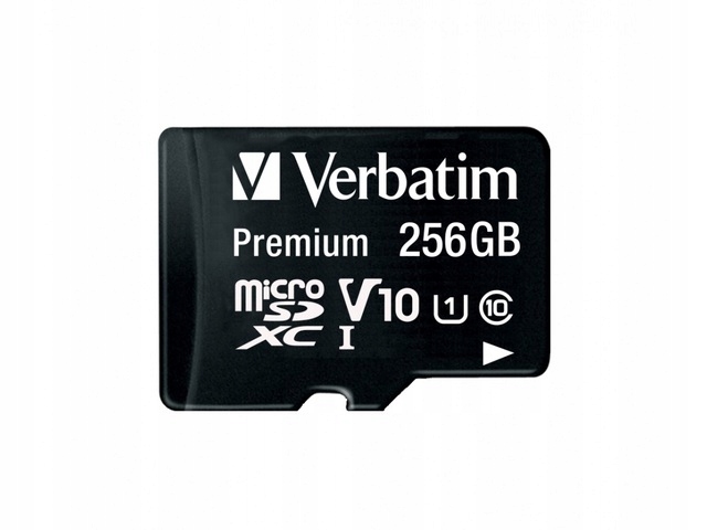 Paměťová karta Micro Sdxc Verbatim 256 Gb Class 10 UHS-1 adaptér Sd