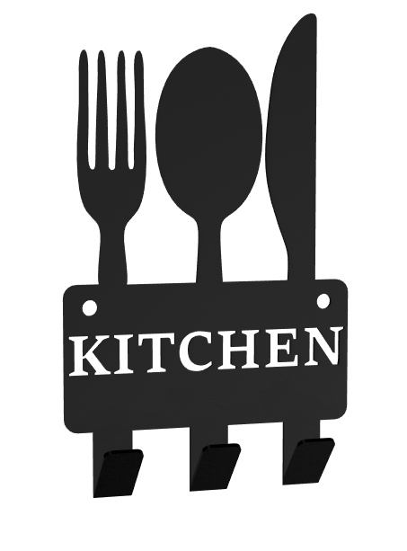 WIESZAK NA RECZNIKI ŚCIERECZKI KUCHNIA czarny Loft