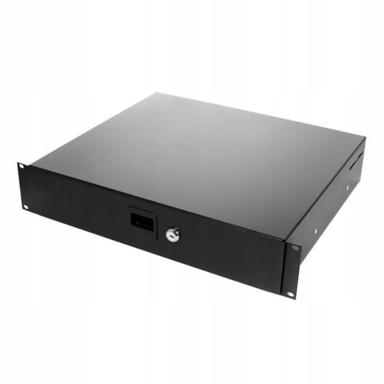 Szuflada do szafy case Rack 19 2U Thon na kluczyk zamek