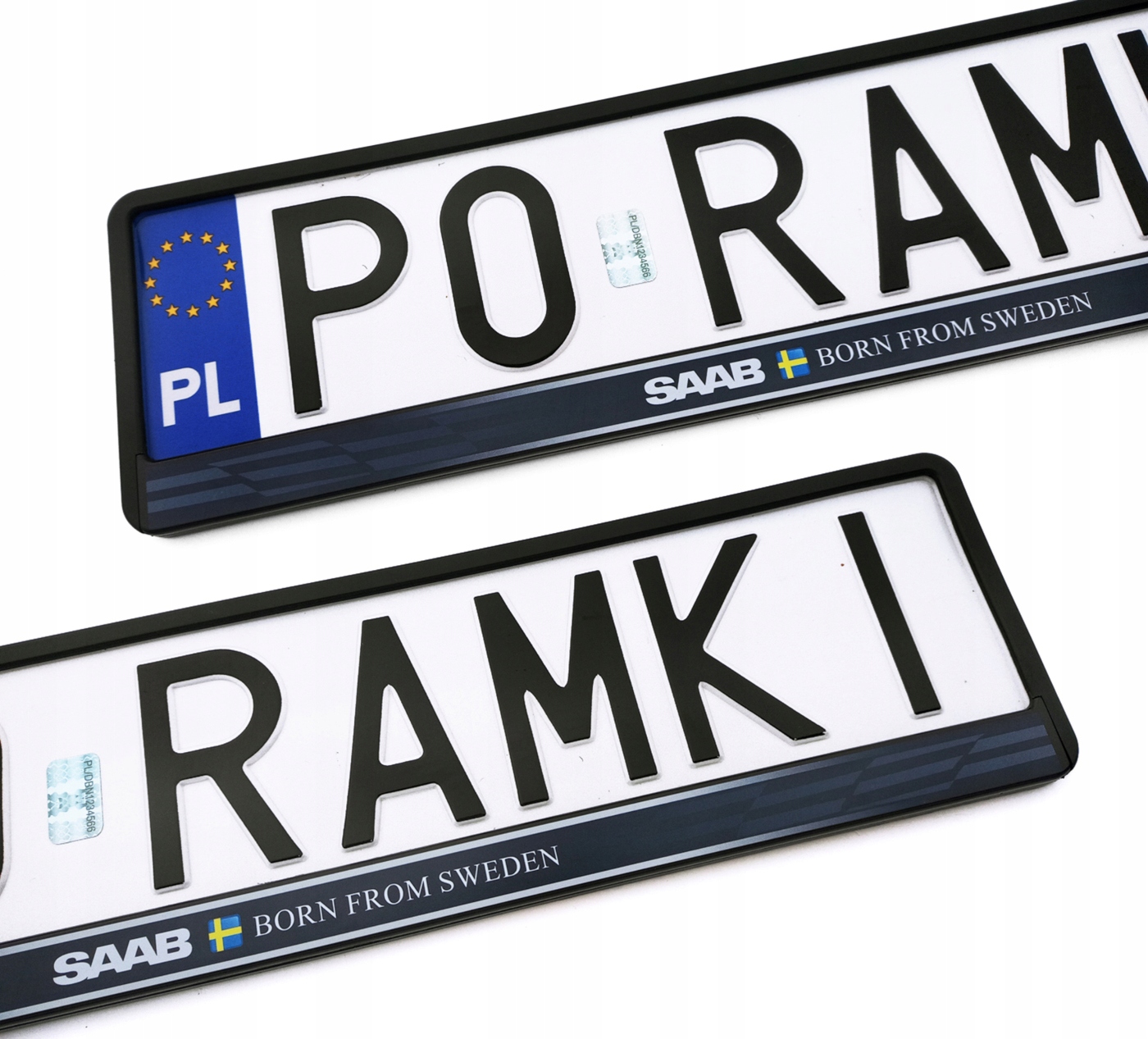 Saab Born from Sweden 9-3 9-5 900 9000 9-7X ramki do tablic rejestracyjnych