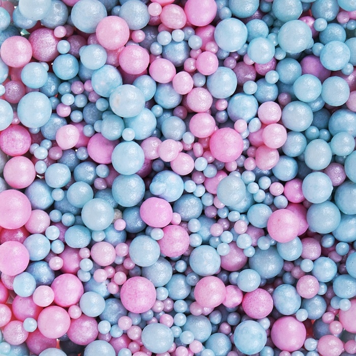 Posypka cukrowa 50g GIRL POWDER PINK & BLUE konfetti