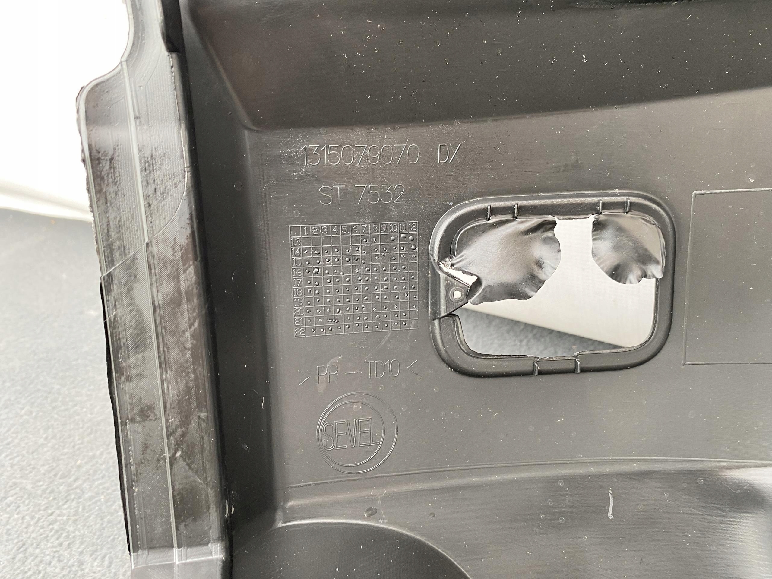 DUCATO BOXER JUMPER 17- bumper corner front front right moulding fog light