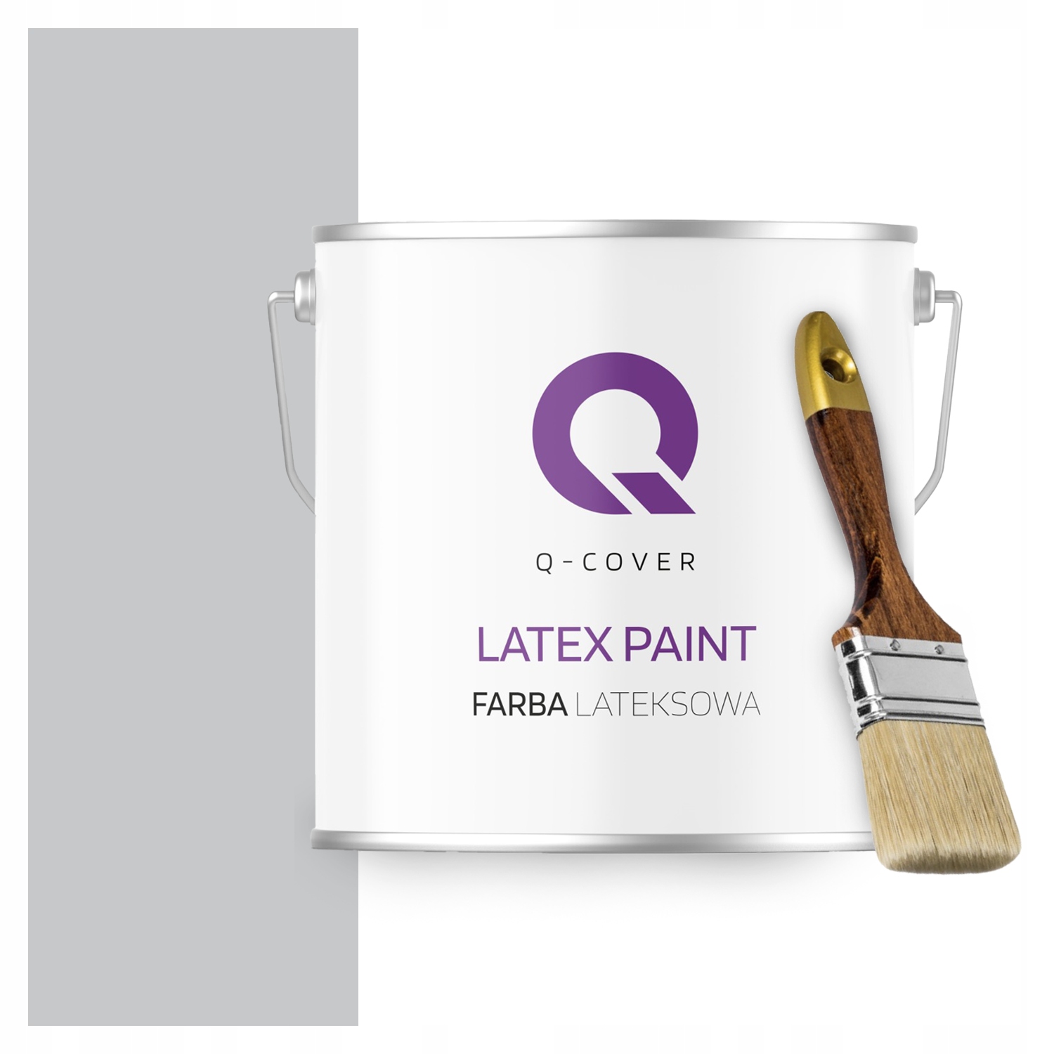 Latexová Barva Na Nástěny Hluboký Mat 5L Světle Šedá H1061 Strop Štětec