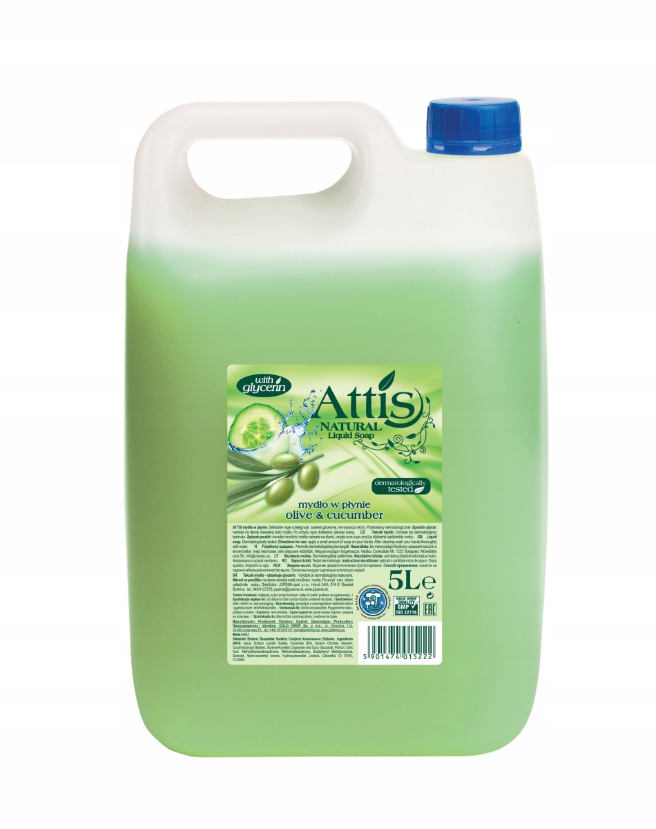 

Mydło w płynie Attis Olive&cucumber 5L