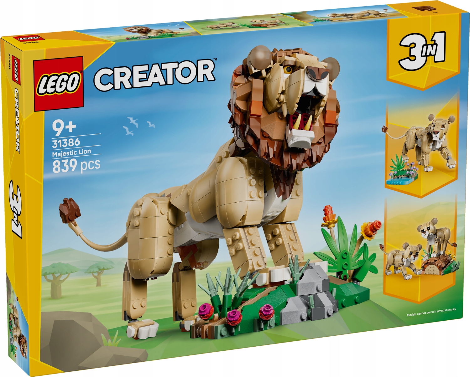 31386 Lego Creator Divoká zvířata: Pyšný lev