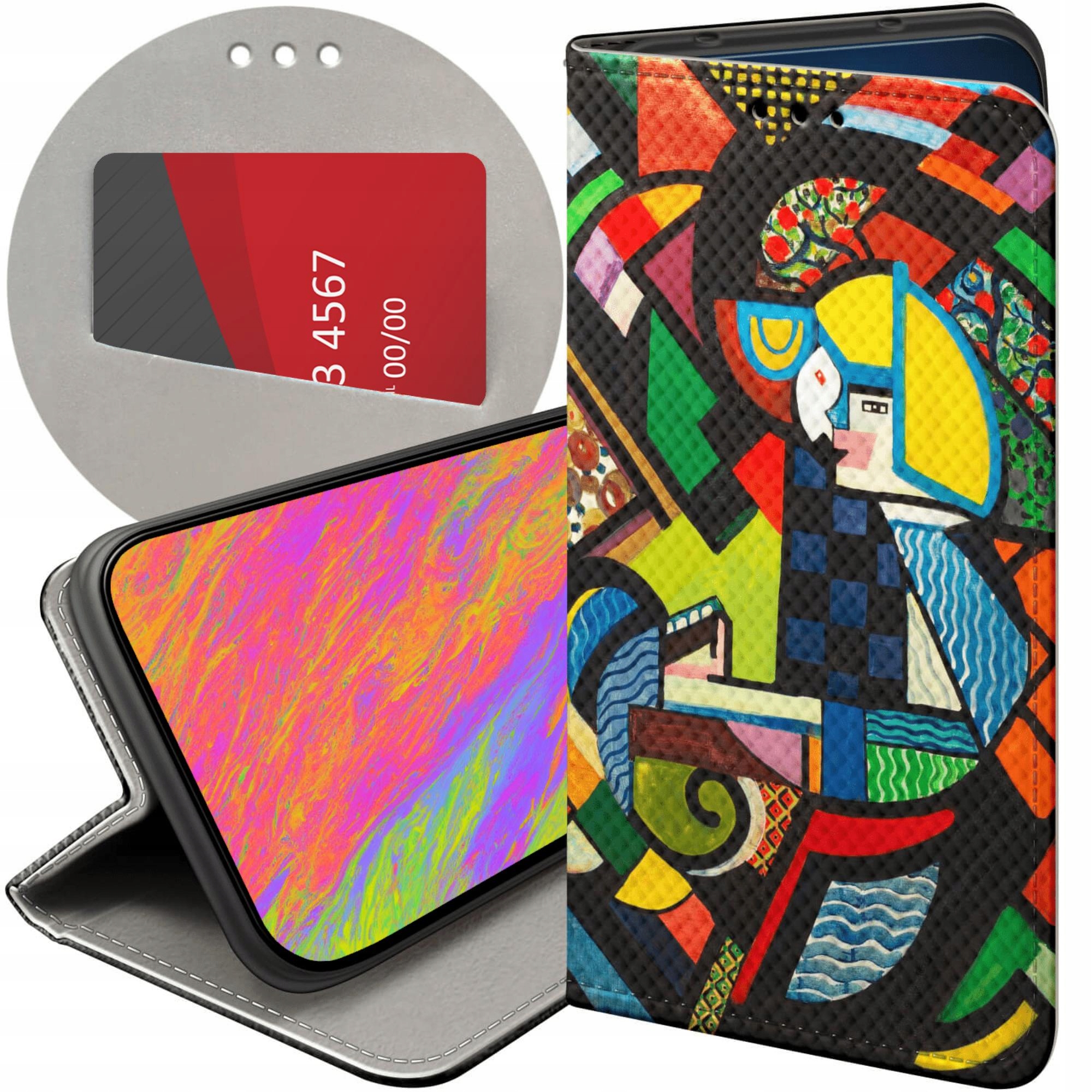 Etui Z Klapką Do Xiaomi 15T 5G Kubizm Abstrakcjonizm Geometria Case