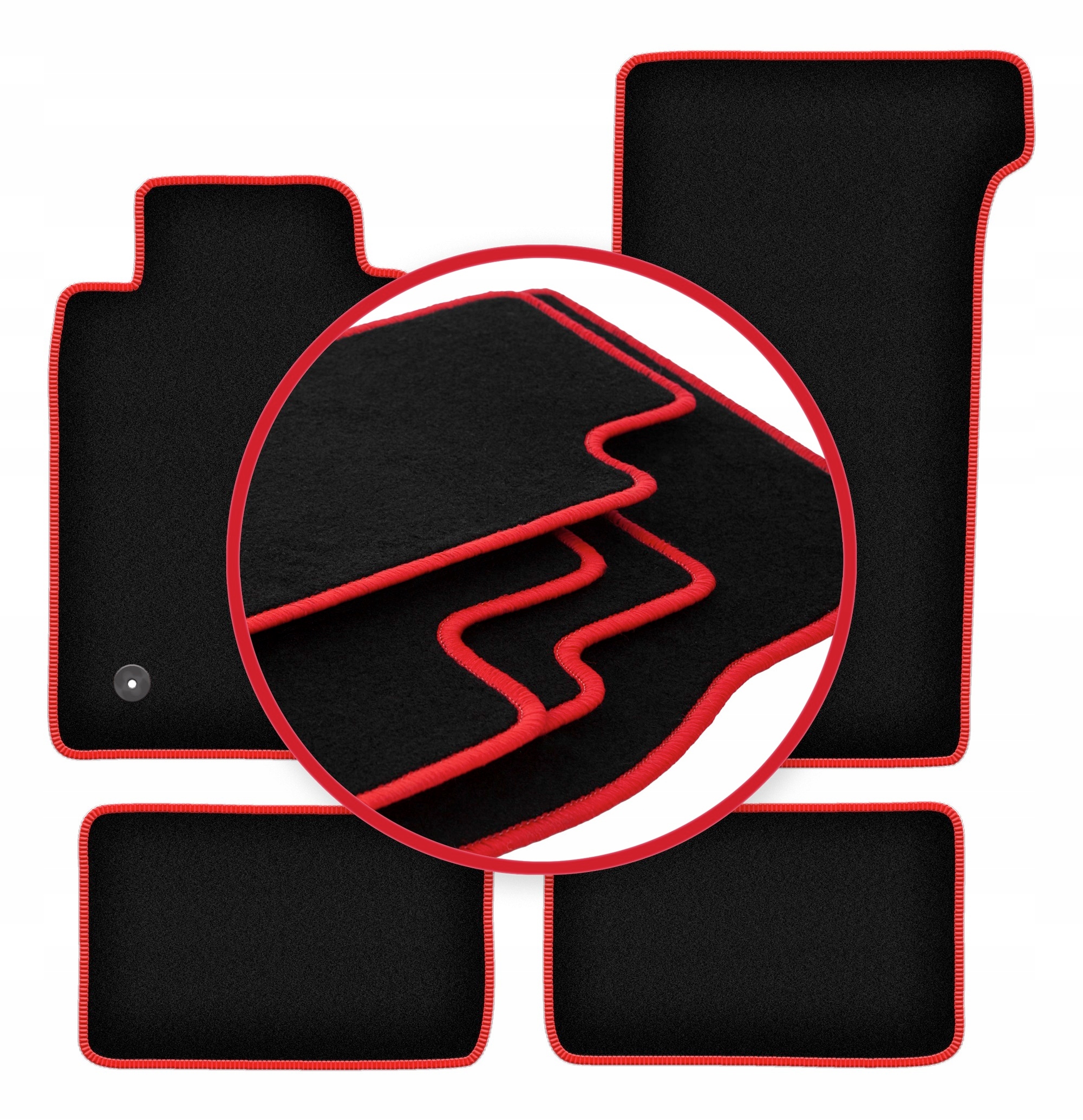 Automobilové velurové koberce Lux pro Mercedes Sl R107 bez katalyzátoru coup