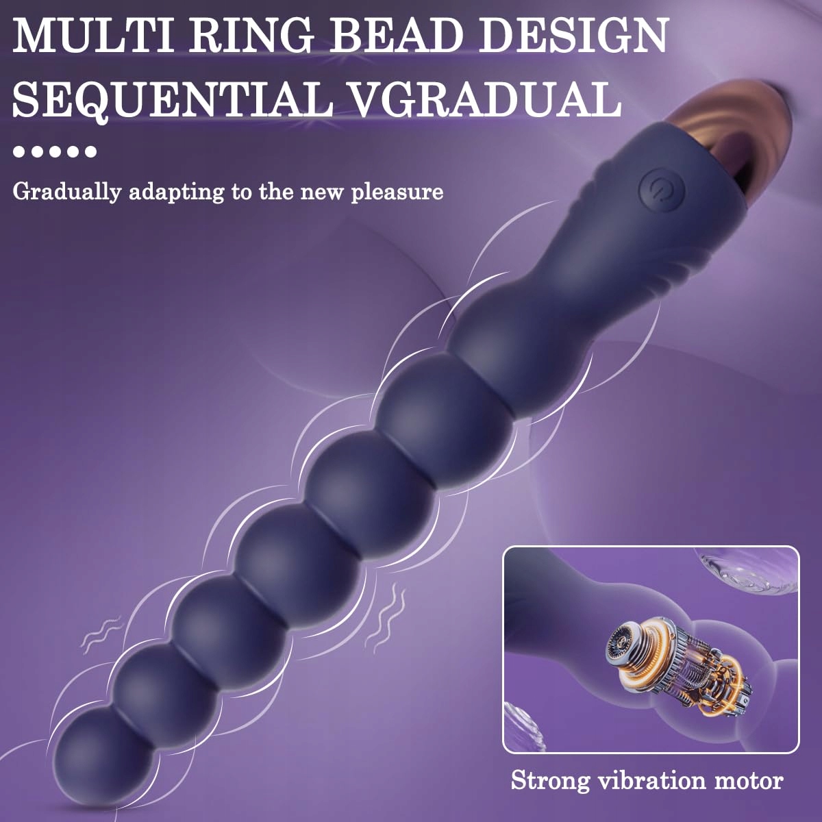 BDSMYOU Wibrator Analny Dla Mężczyzn i Kobiet 10 Trybów USB — miniatura 3