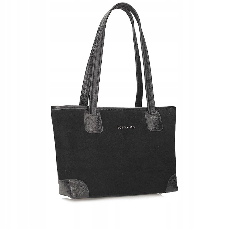 Elegantní italská kožená kabelka Toscanio G116 Černá