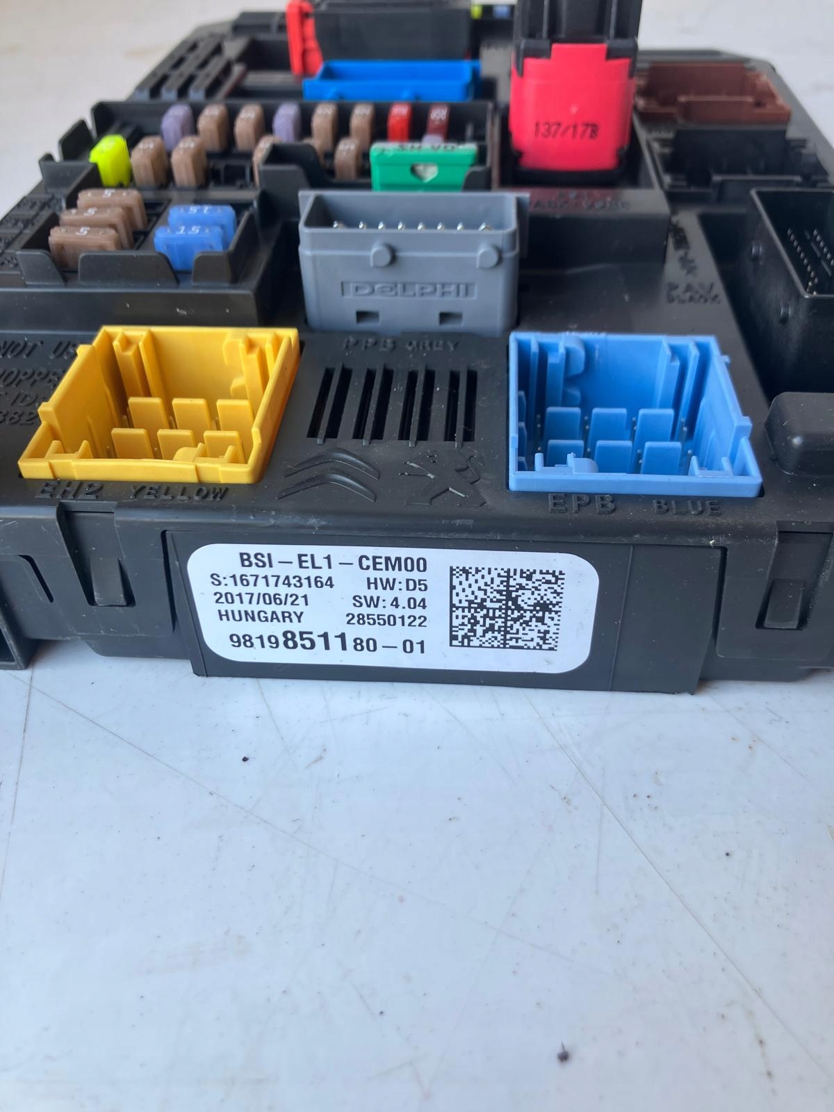 modulo BSI CITROEN C3 III 981985118001
