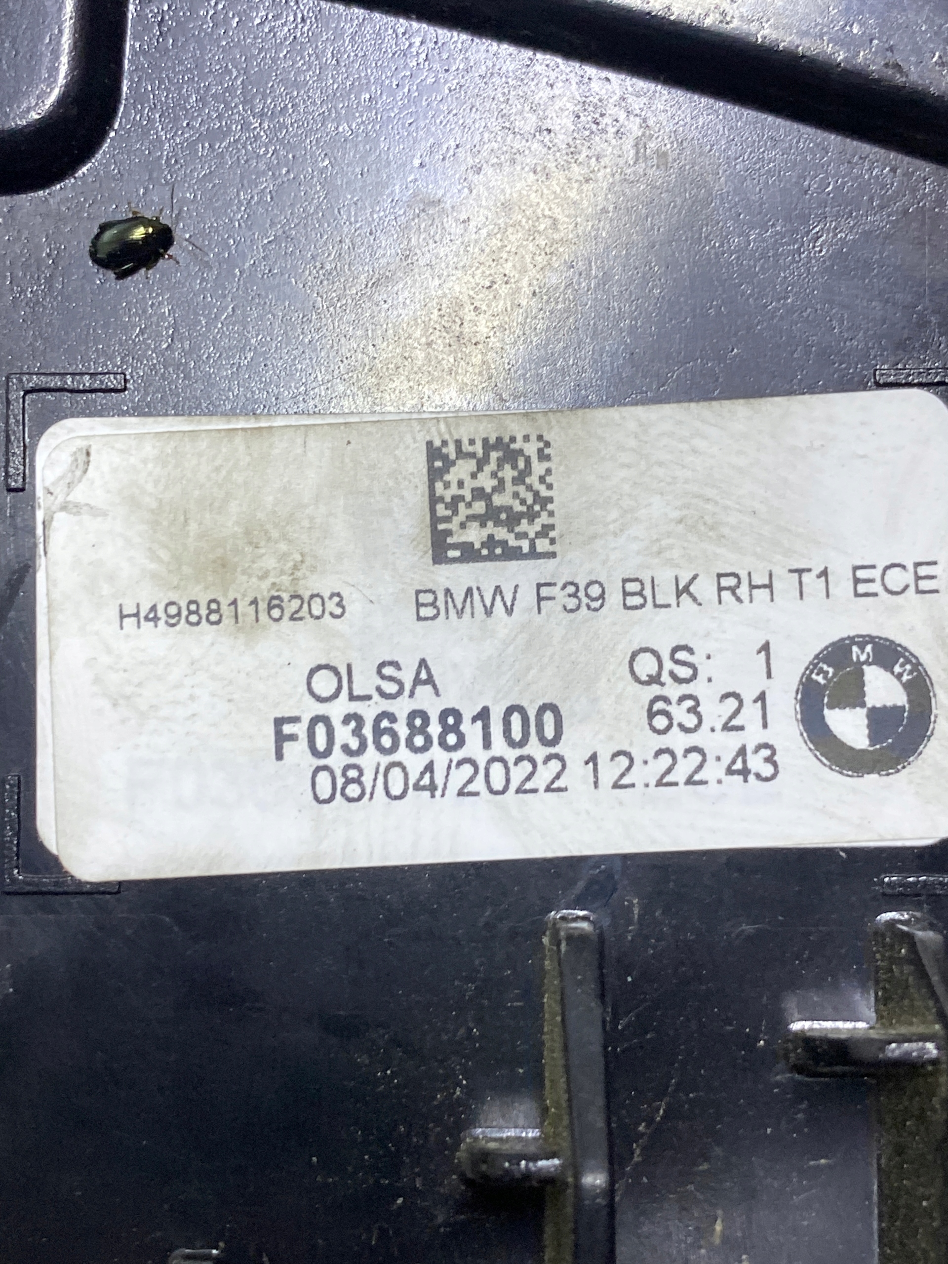 light right rear part BMW X2 F39 9881162