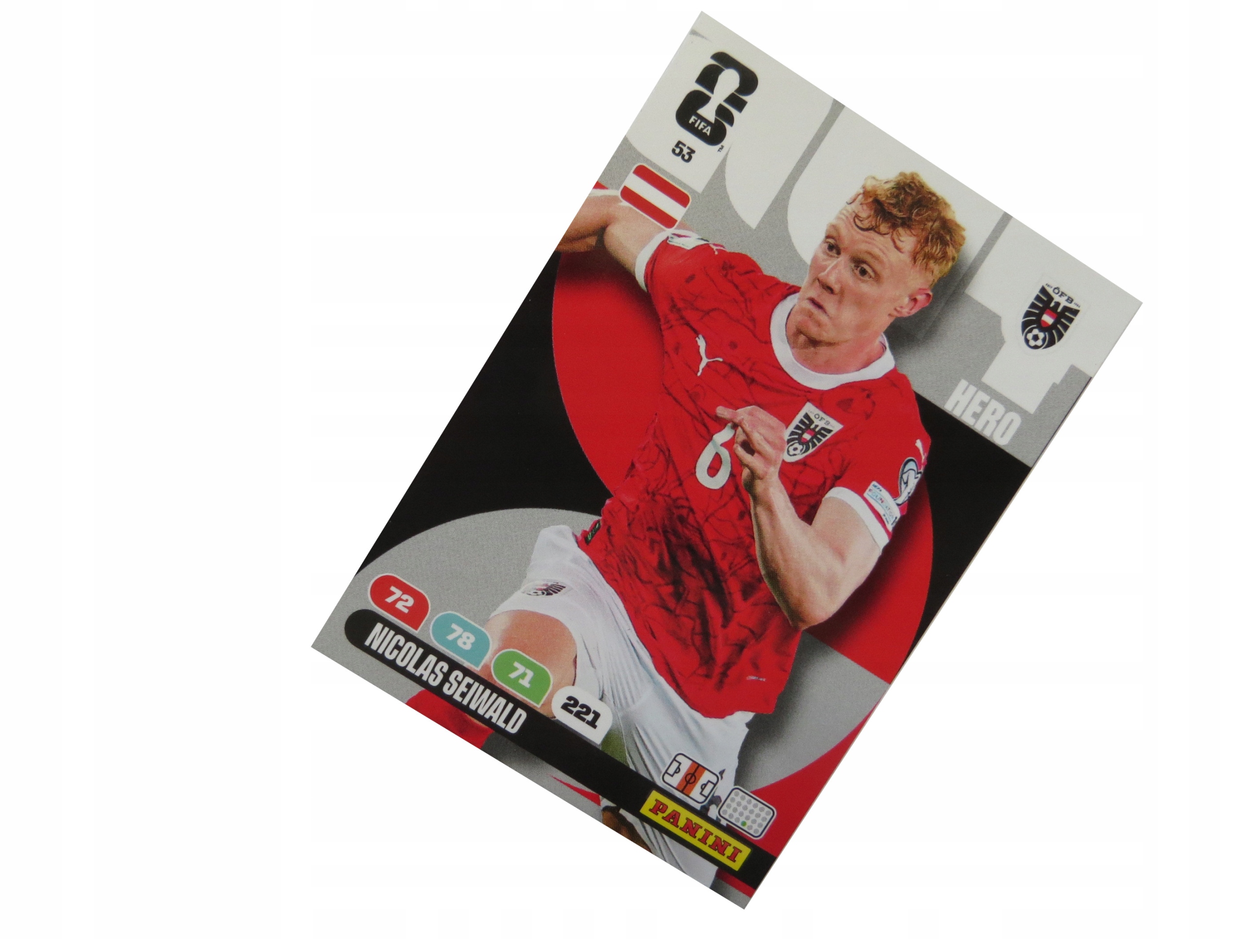 Panini Fifa World Cup 2026 Karta Piłkarska Hero 53 Nicolas Seiwald Austria