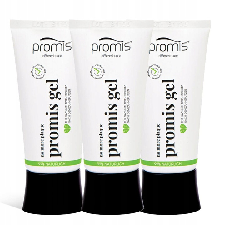3 X Promis Gel 60 ml naturalny żel na płytkę i kamień nazębny