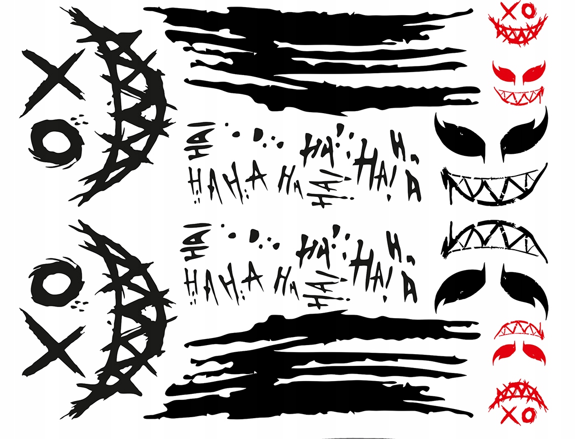 NAKLEJKI na Auto MOTYW HA HA JOKER 94x480cm Producent code MG1143