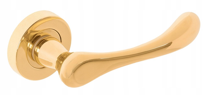 

Klamka Lena rozeta okrągła złoty połysk Domino