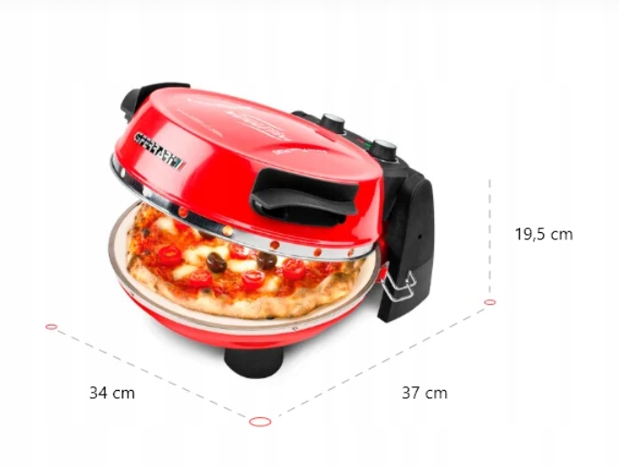 PIEC DO PIZZY G3FERRARI G10032 2 KAMIENIE 5 MINUT Otwieranie drzwi do dołu