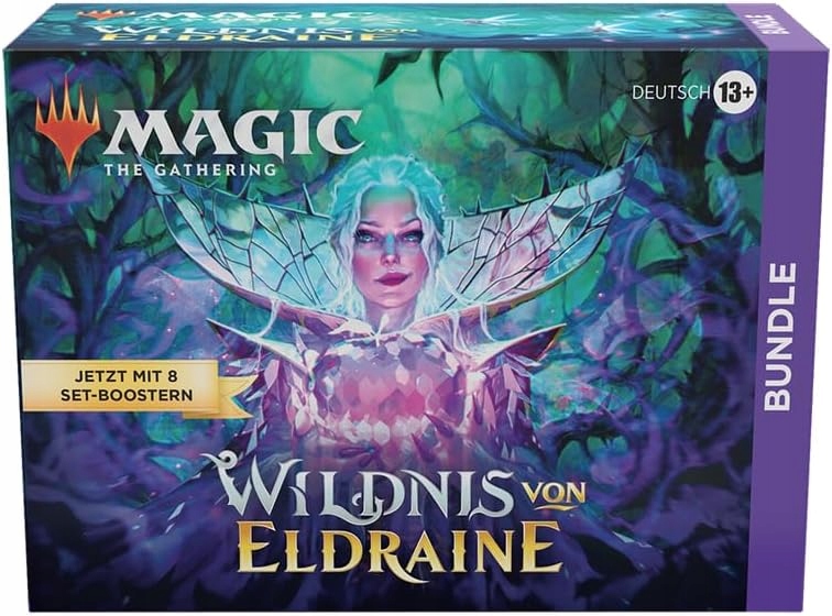 Magic: The Gathering Wildnis von Eldraine – 8 zestawów boosterów+ akcesoria Rodzaj decki i boostery (nowe)