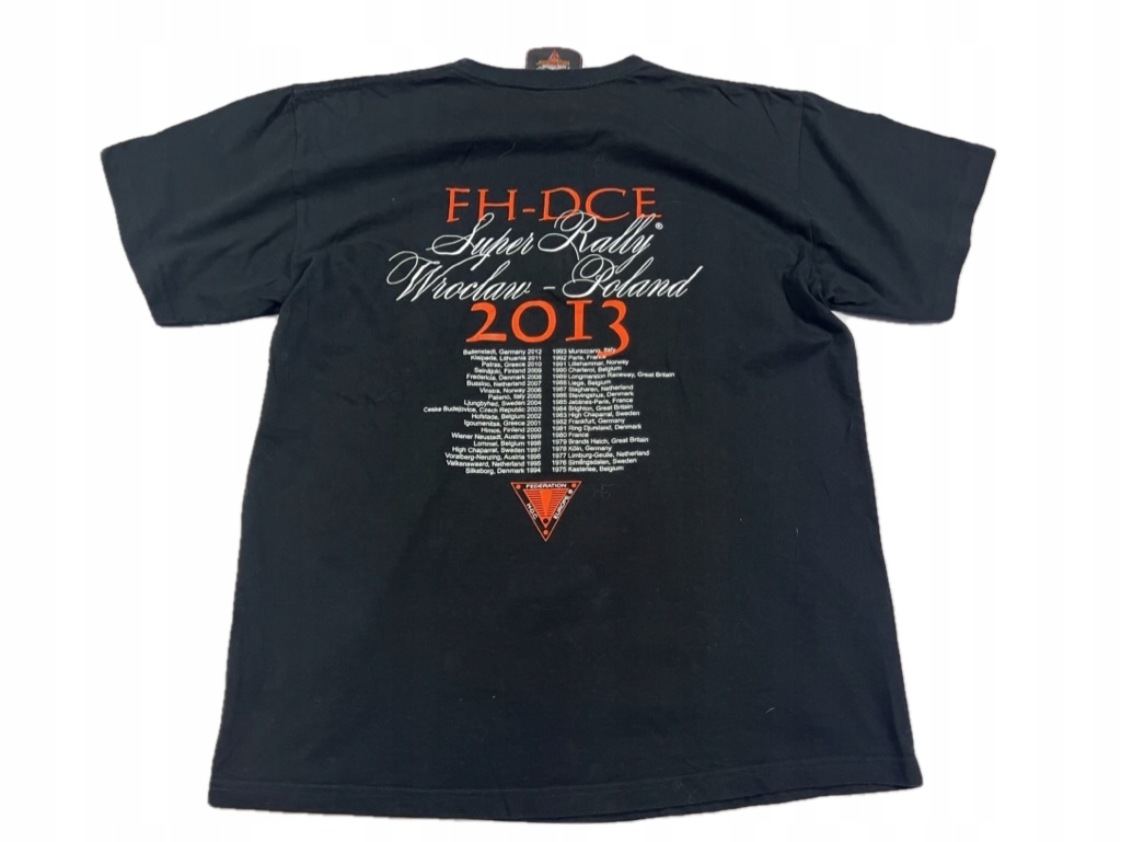 HARLEY DAVIDSON T-SHIRT WROCŁAW 2013 Wzór dominujący logo