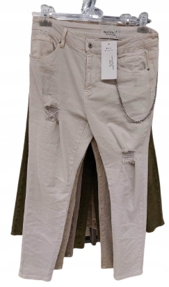 džínové kalhoty džínové bavlna By O La La 36