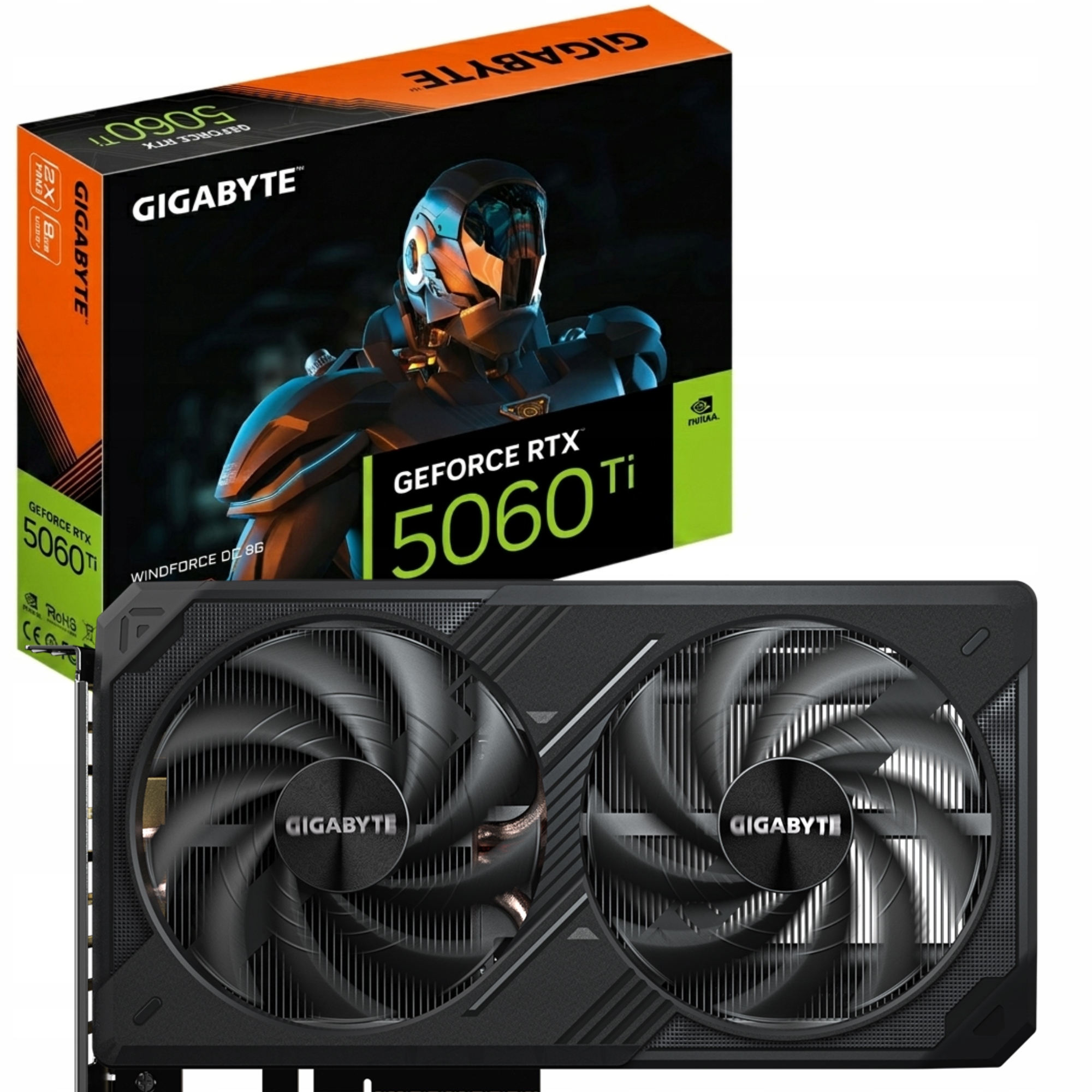 Grafická karta Rtx 5060 Ti GeForce Gigabyte Windforce Oc 8GB GDDR7 Dlss 4
