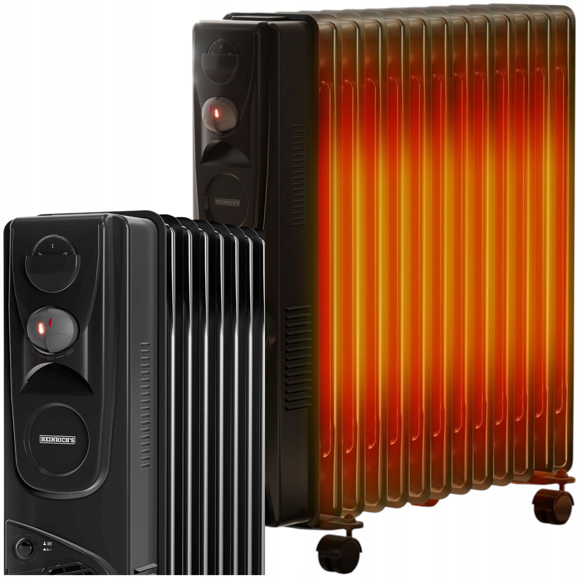 OLEJOVÝ RADIÁTOR OHŘÍVAČ 13 ŽEBER ELEKTRICKÝ s termostatem 2900W