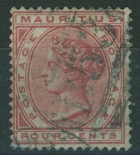 Mauritius four cents - Victoria