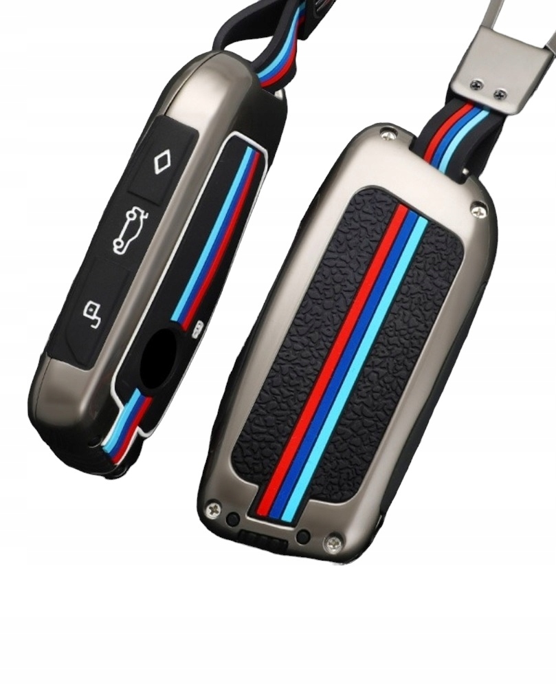 Etui na kluczyk do Bmw Fluoroscencyjny New Gun metal