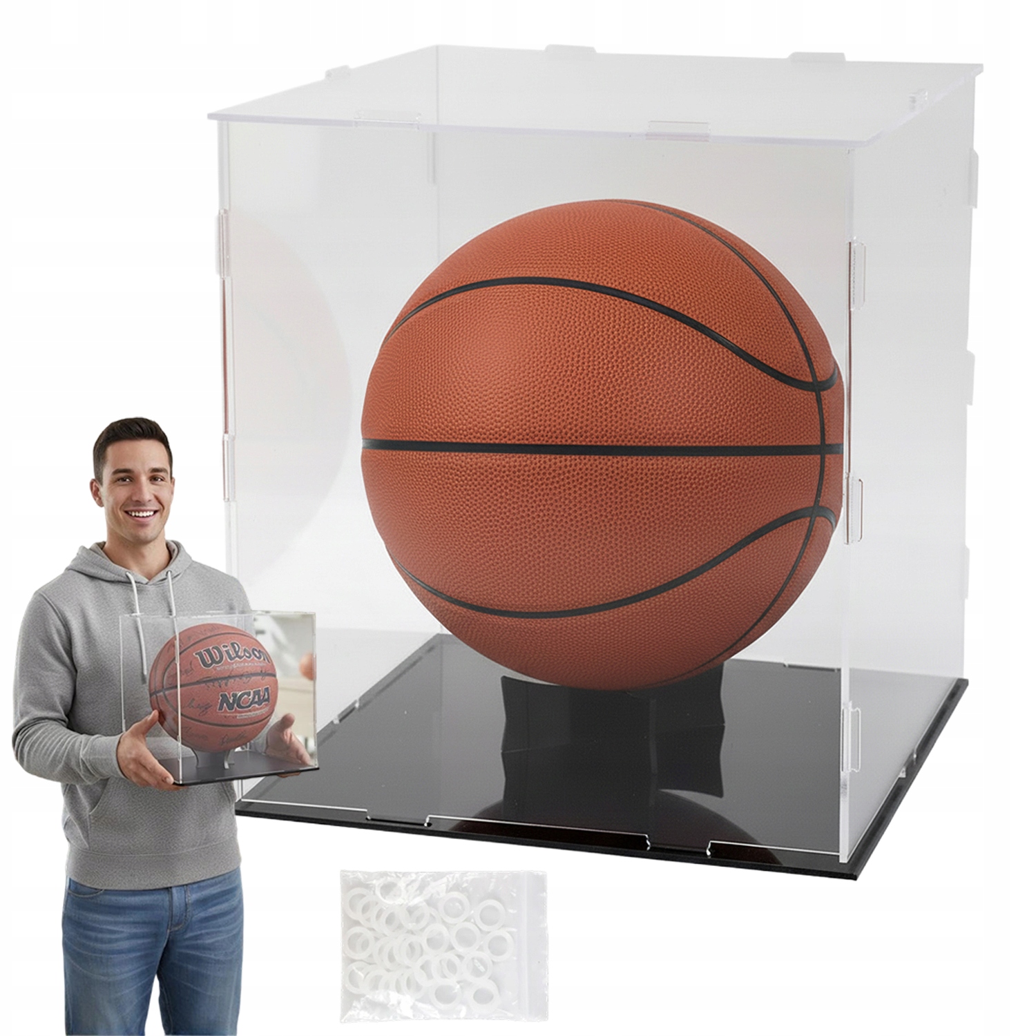 Krabička Průhledná Na Basketbal Fotbal Figurky