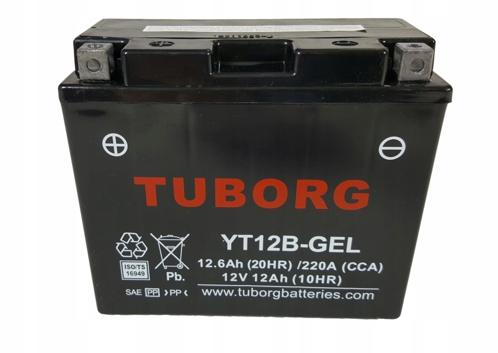Akumulator Tuborg YT12B-BS 10.5Ah 210A żelowy