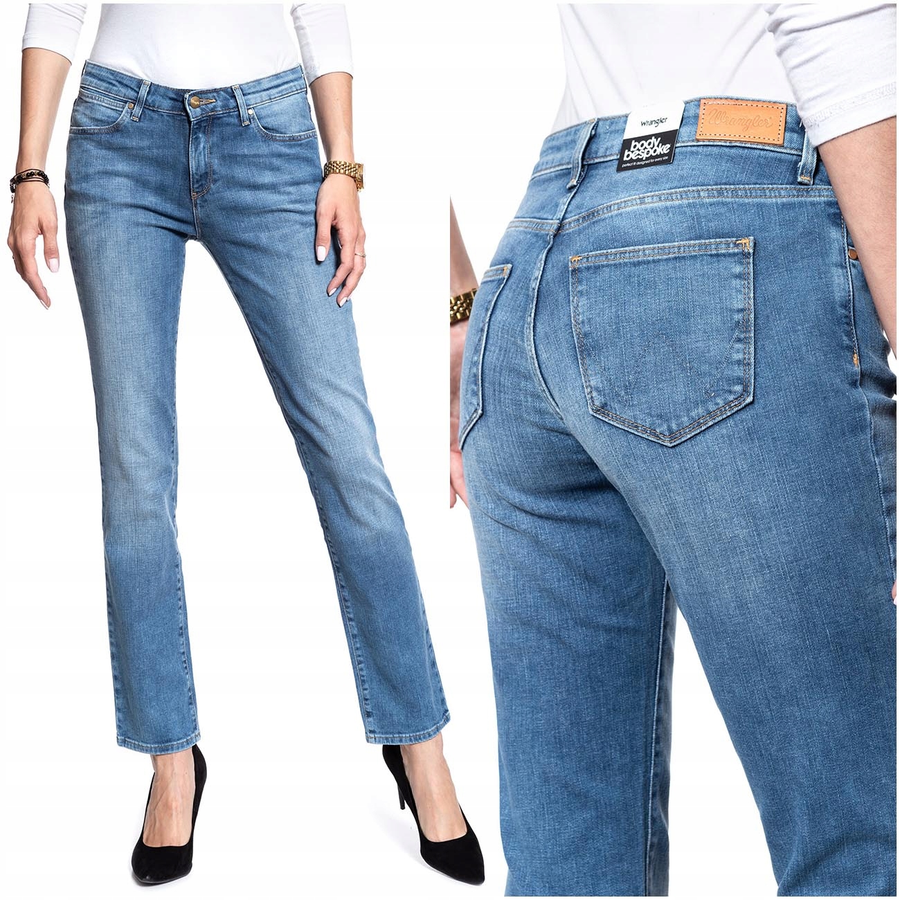 

Wrangler Straight Damskie Spodnie Jeansowe W31 L34