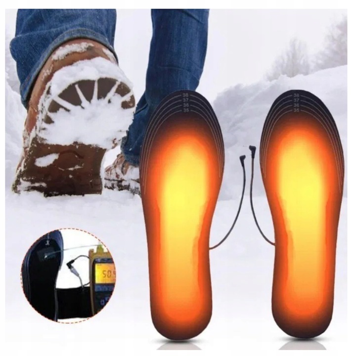 TRIZAND- Wkładki do Butów Podgrzewane 41-46 - USB Stan opakowania oryginalne