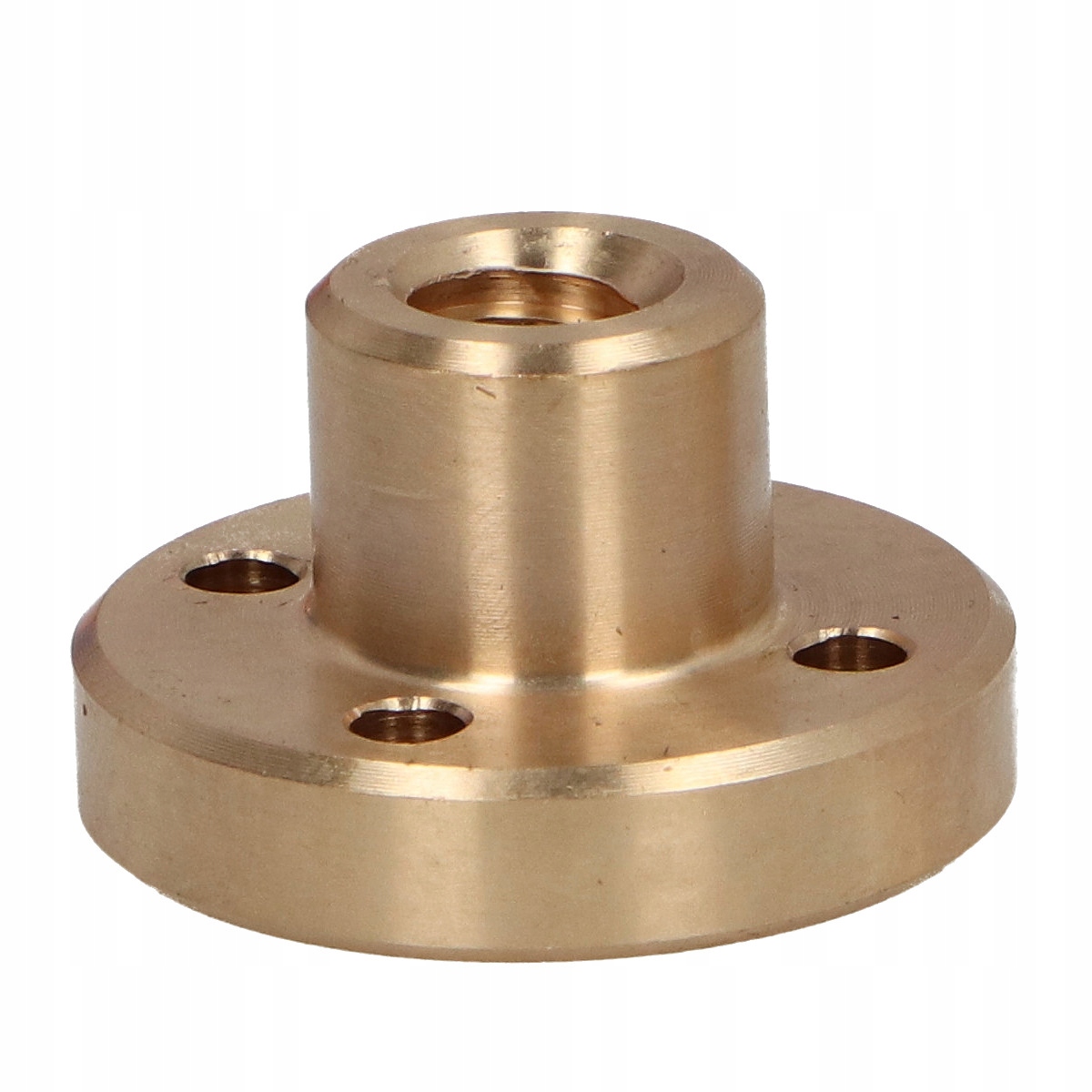 Nakrętka trapezowa brązowa z kołnierzem pomniejszona 14x4