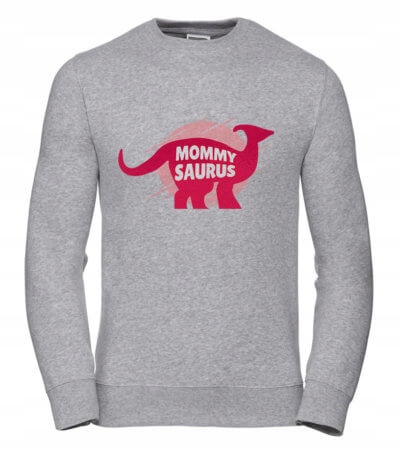 Dámská Mikina MommySaurus XL šedá, Dárek pro maminku