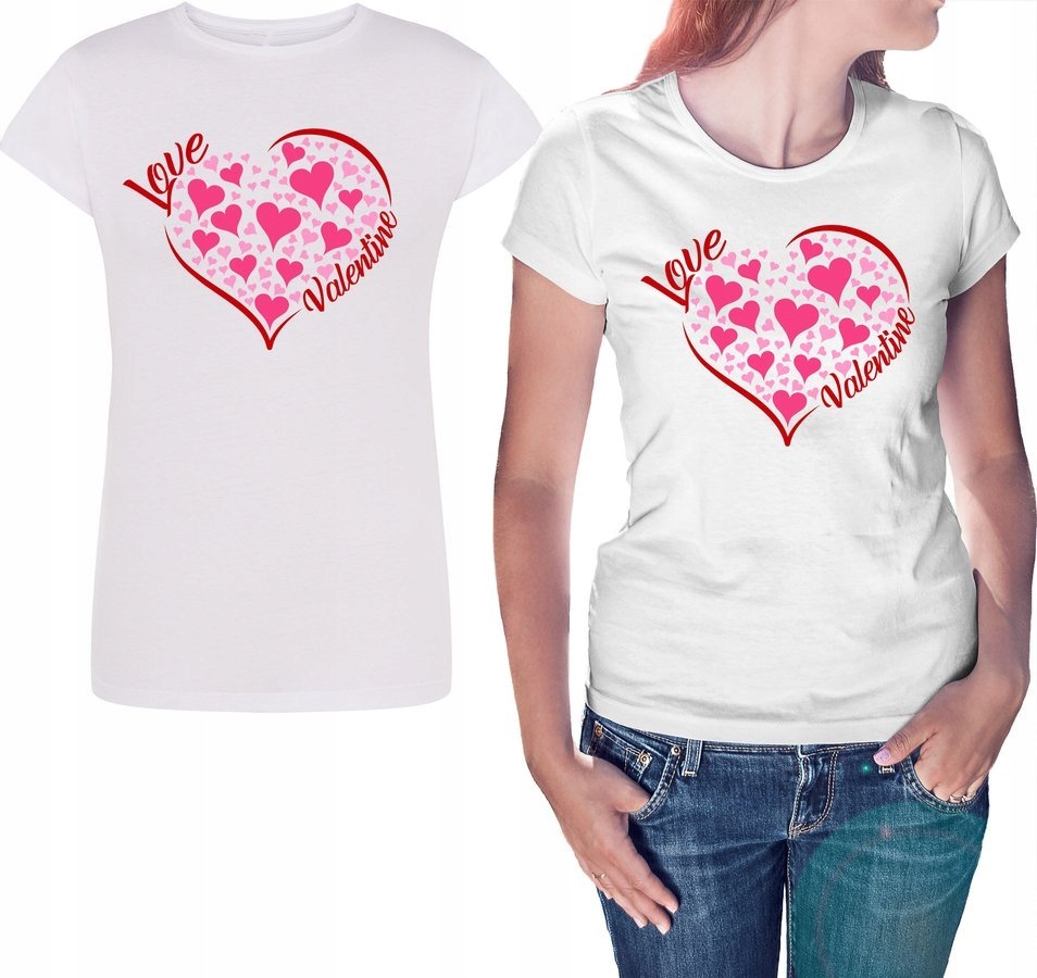 

Koszulka dla niej Love Valentine, biała M