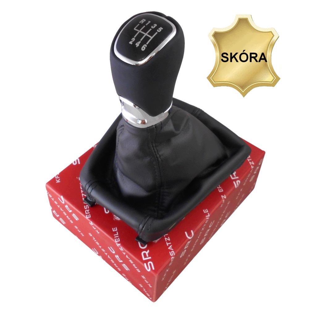 Rukojeť Řadící Páky Kůže Měch Škoda Superb II 08- 6 Rychlostních Stupňů