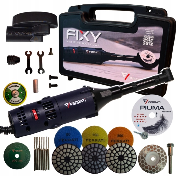 Mini bruska Fixy Ferrati 550 W 15000 ot/min frézka vrtačka 2026 Mod