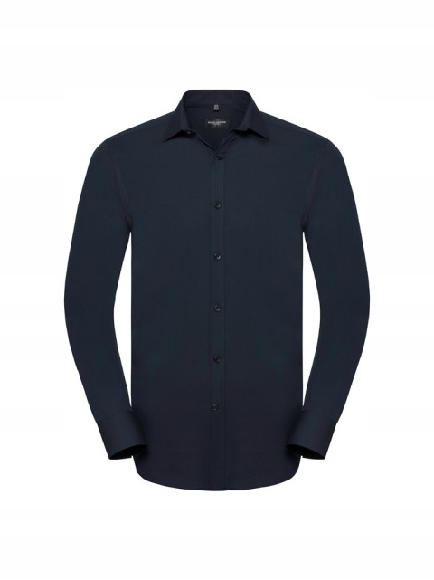 Pánská košile s dlouhým rukávem Ultimate Stretch Russell Bright Navy M