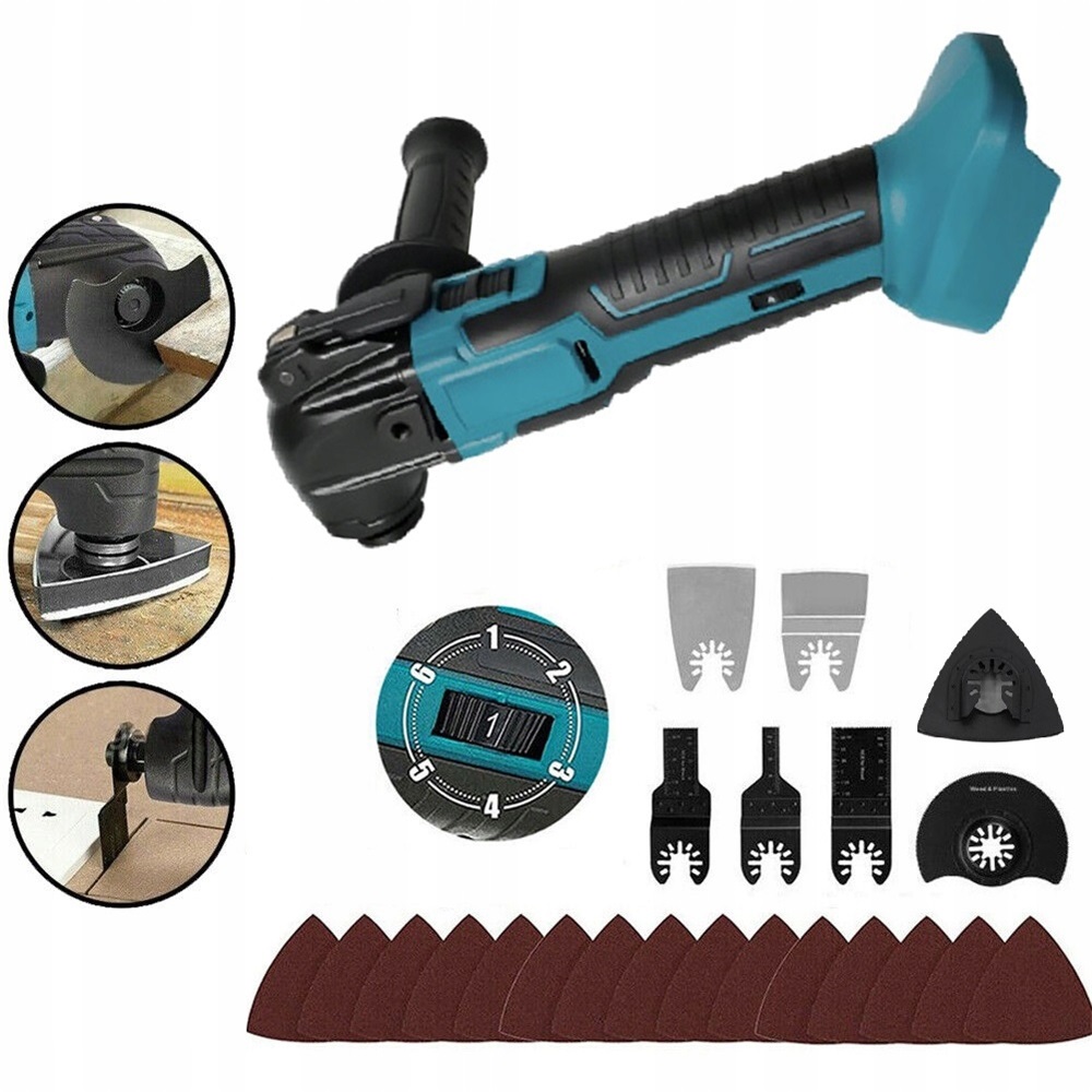 Multifunkční Oscilační Bruska Na Kovové Dřevo 18V 300W 1100r/min